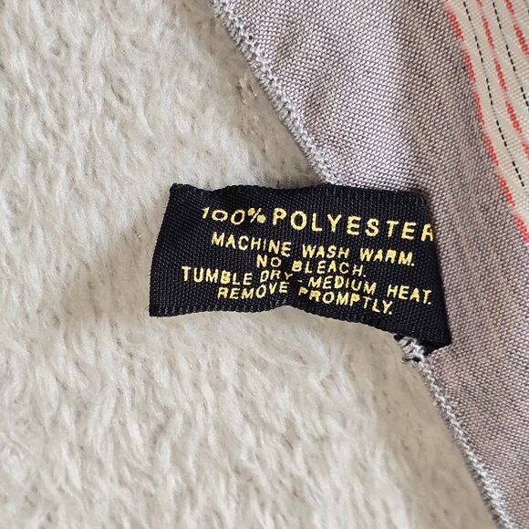 Symphony Scarfs Square Gray Polyester Minimalist Classic Preppy Light Academia - Picture 7 of 8